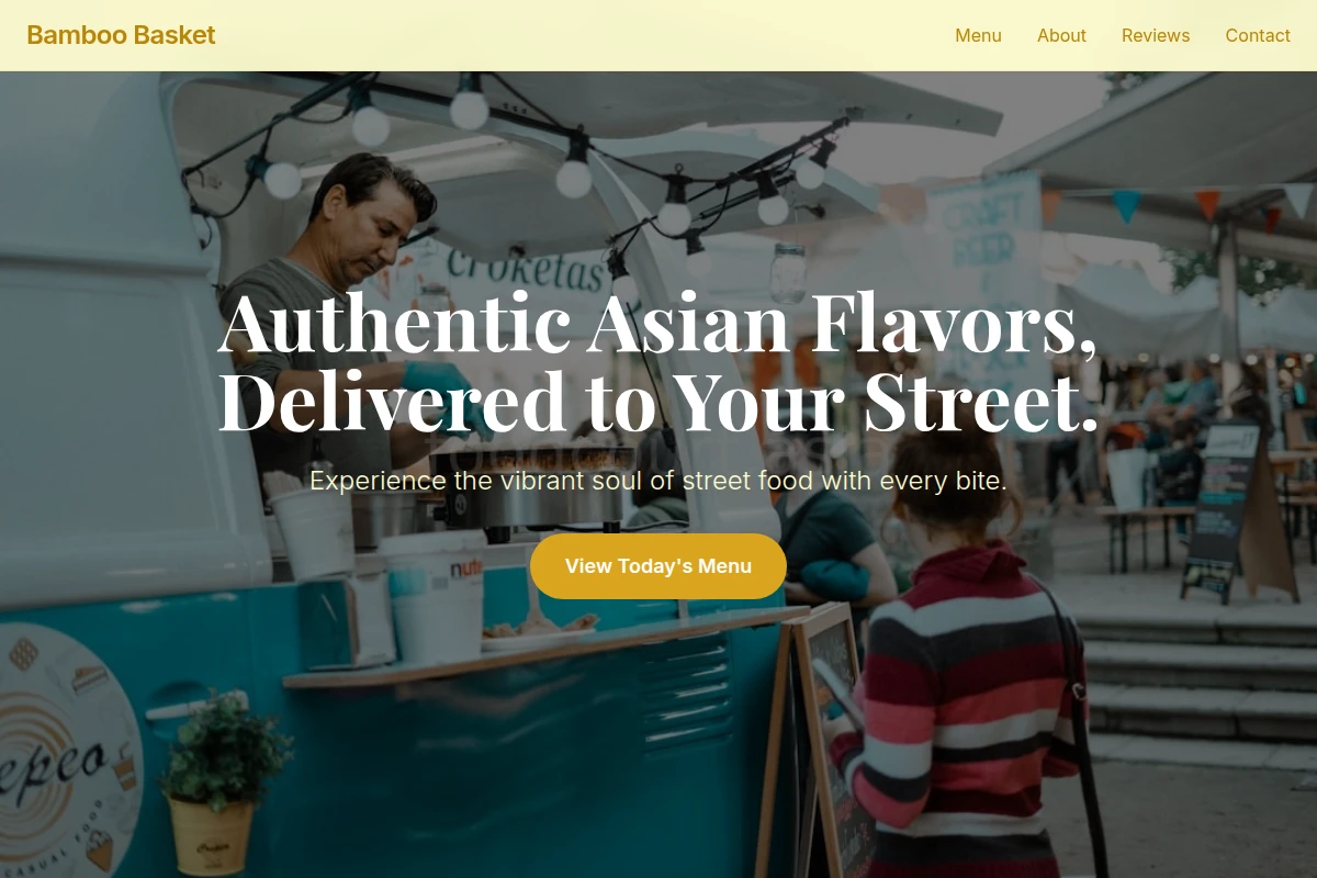 Bamboo Basket Food Truck